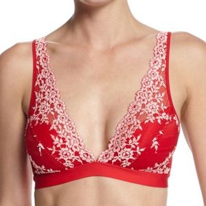 WACOAL | Embrace Lace Soft-Cup Bra | Tango Red/Coral